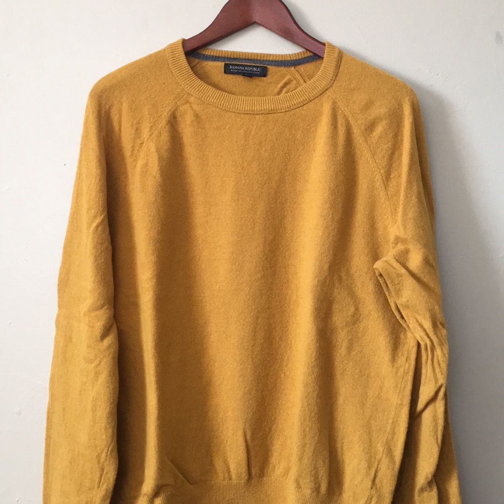 Yellow Banana Republic Italian Yarn Sweater